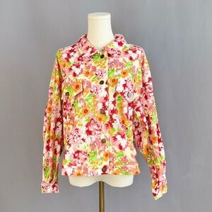 Brighten Up Your Wardrobe With This Floral Jacket With A Beautiful Blend Colors